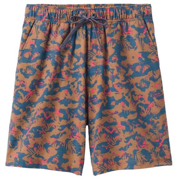 Prana Shorts Mens (M, L, XL) Metric E-Waist Short Fresca Camo 8" Drawstring - Picture 1 of 5